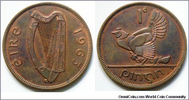 Ireland 1 penny.
1963