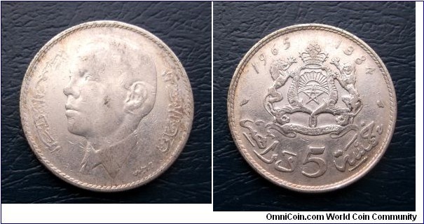 Silver 1384-1965 Morocco 5 Dirhams Y#57 Al-Hassan II Nice Circ 1 Year Go Here:

http://stores.ebay.com/Mt-Hood-Coins