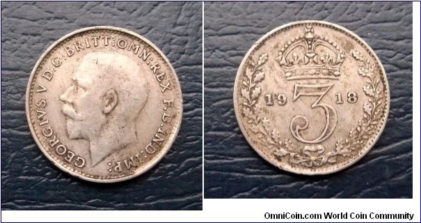 Silver 1918 Great Britain 3 Pence George V Very Nice Toned Circulated Go Here:

http://stores.ebay.com/Mt-Hood-Coins