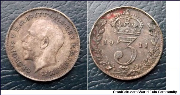 Silver 1911 Great Britain 3 Pence George V Very Nice Toned Circulated Go Here:

http://stores.ebay.com/Mt-Hood-Coins