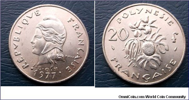 1977 French Polynesia 20 Francs KM#9 Flowers Vanilla Breadfruit Nice BU Go Here:

http://stores.ebay.com/Mt-Hood-Coins
