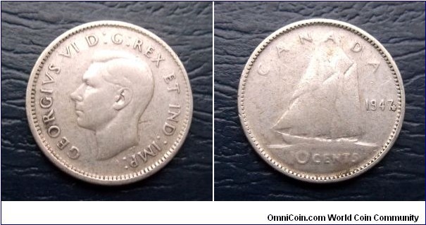 Silver 1947 Canada 10 Cents George VI KM#34 Maple Leaf Nice Circ Go Here:

http://stores.ebay.com/Mt-Hood-Coins
 