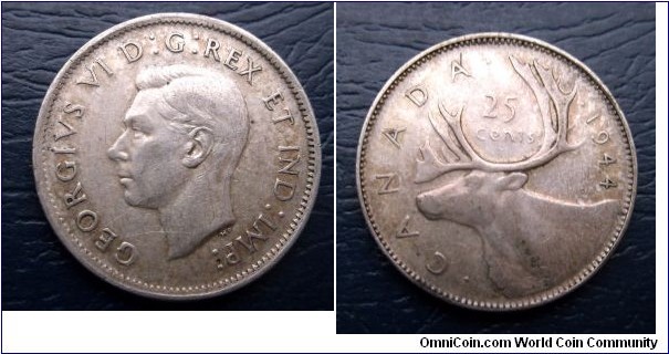 Silver 1944 Canada 25 Cents Quarter KM35 George VI Nice Circ Coin Go Here:

http://stores.ebay.com/Mt-Hood-Coins
