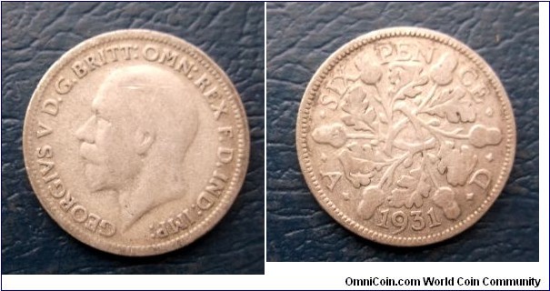 Silver 1931 Great Britain 6 Pence George V KM#832 Oak Leaves Nice Circ Go Here:

http://stores.ebay.com/Mt-Hood-Coins
