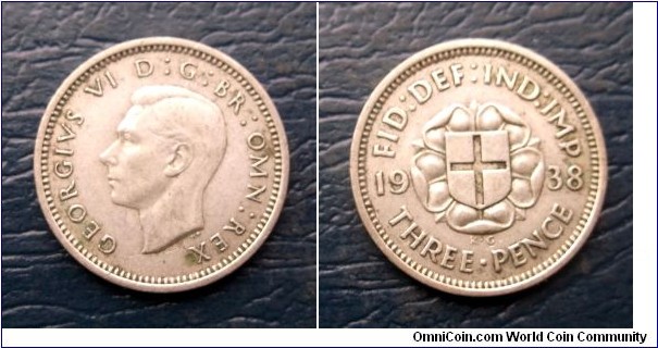 Silver 1938 Great Britain 3 Pence George VI KM#848 St George Shield Circ Go Here:

http://stores.ebay.com/Mt-Hood-Coins