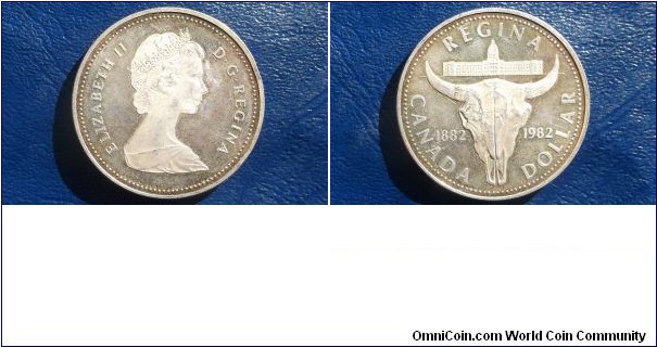 Silver 1882-1982 Canada Dollar KM# 133 Popular Cattle Skull Nice Toned Coin Go Here:

http://stores.ebay.com/Mt-Hood-Coins