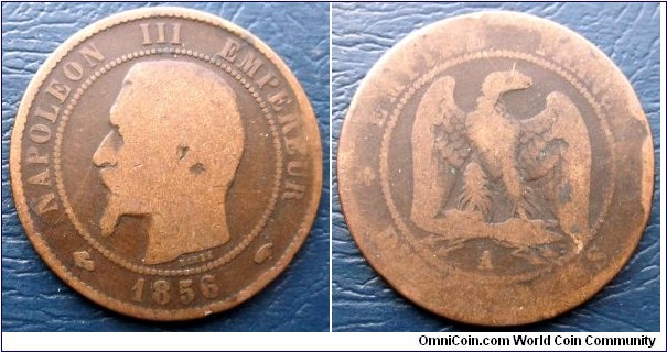 1856-A France 10 Centimes KM#771.1 Napoleon III Eagle Well Circulated Go Here:

http://stores.ebay.com/Mt-Hood-Coins
