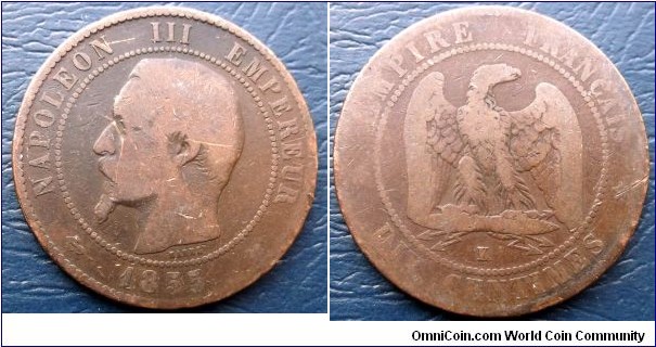 1855-K France 10 Centimes KM#771.5 Napoleon III Eagle Nice Circ Better Date Go Here:

http://stores.ebay.com/Mt-Hood-Coins