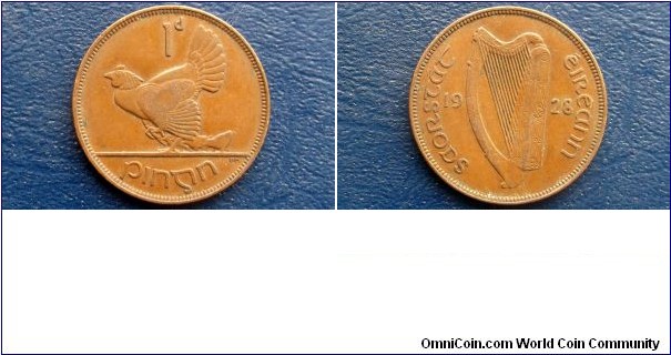 1928 Ireland Republic Penny KM#3 Hen & Harp Nice Circulated 1st Year Coin Go Here:

http://stores.ebay.com/Mt-Hood-Coins
