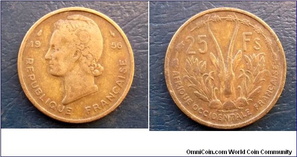 1956 French Occidental West Africa 25 Francs KM#7 Rhim Gazelle 1 Yr Type Go Here:

http://stores.ebay.com/Mt-Hood-Coins