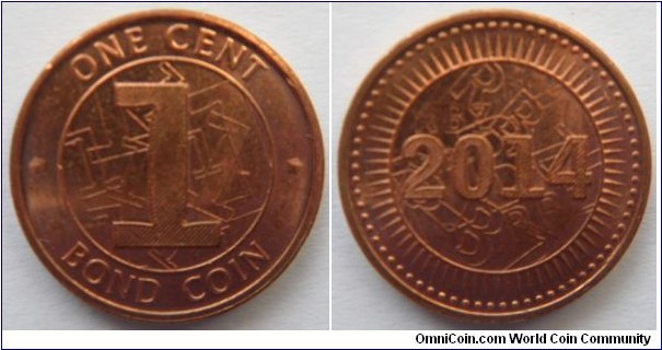 1 Cent Bond coin