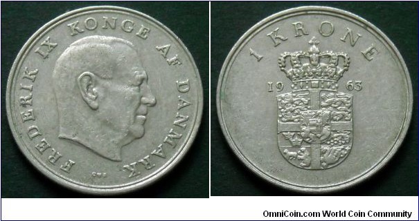 Denmark 1 krone.
1963