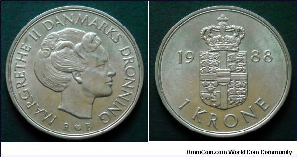 Denmark 1 krone.
1988