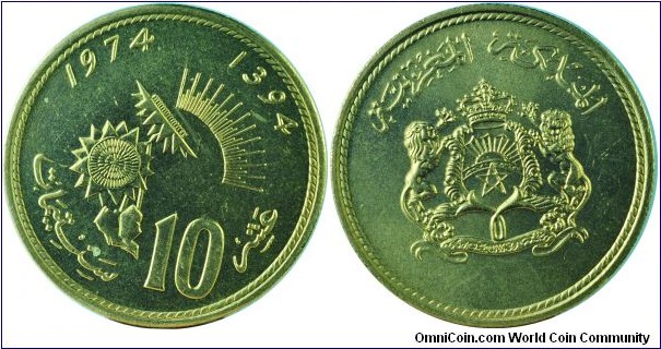 Morocco10Santimat-FAO-y60-(AH1394)1974