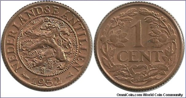 Nederlandse Antillen 1 Cent 1952