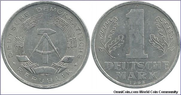 DDR 1 DeutscheMark 1963A