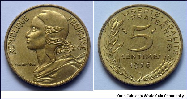 France 5 centimes.
1976