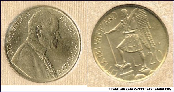 20 lire aluminum-bronze