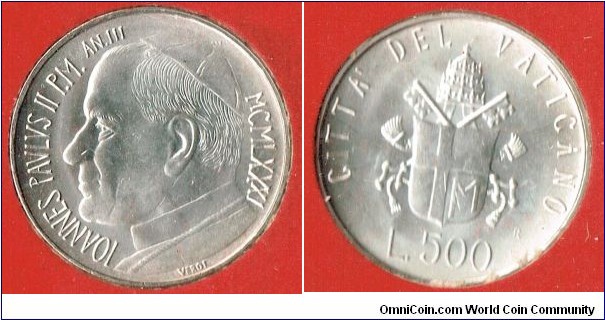 500 lire 0.835 silver