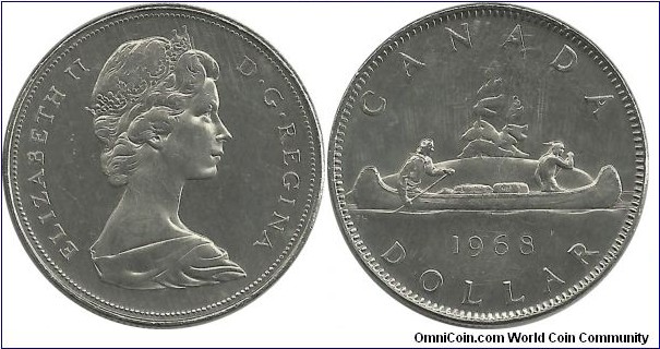 Canada 1 Dollar 1968