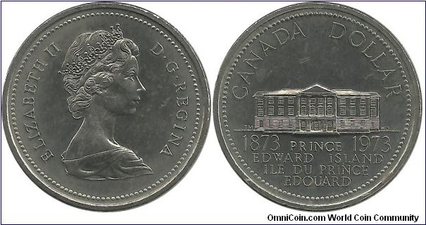 Canada 1 Dollar 1873-1973 Prince Edward Island