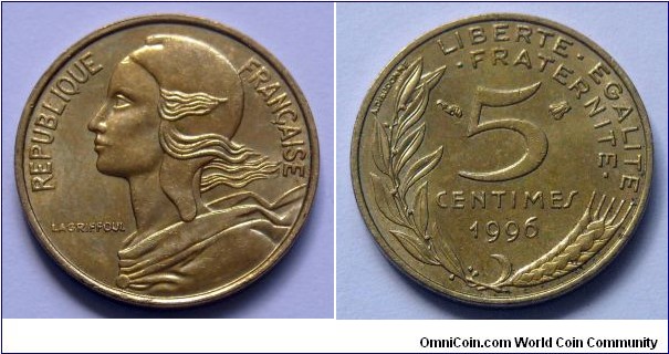 France 5 centimes.
1996