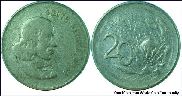 South Africa20Cents-km69.1-1965
