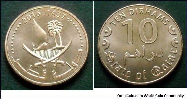 Qatar 10 dirhams.
2016 (AH 1437)