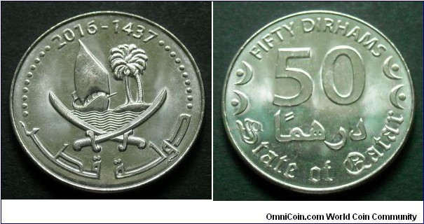 Qatar 50 dirhams.
2016 (AH 1437)