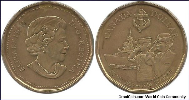 Canada 1 Dollar 2010-Navy Centenary