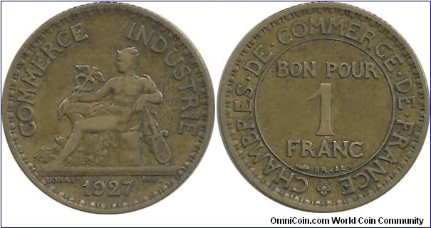 France 1 Franc 1927