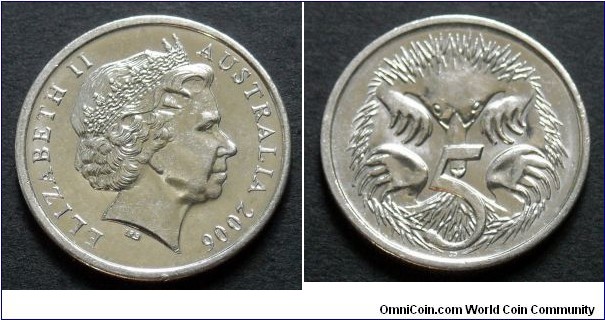 Australia 5 cents.
2006