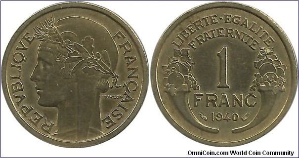 France 1 Franc 1940