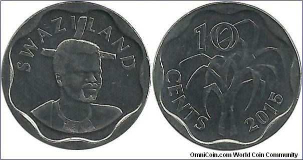 Swaziland 10 Cents 2015