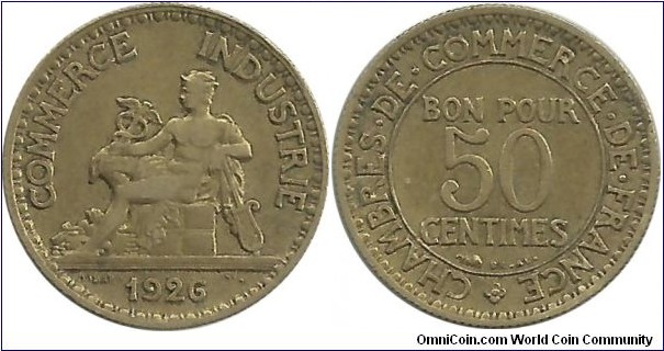 France 50 Centimes 1926