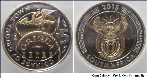 Griqua 5 Rand Commemorative - Mintage 2000