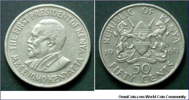 Kenya 50 cents.
1969