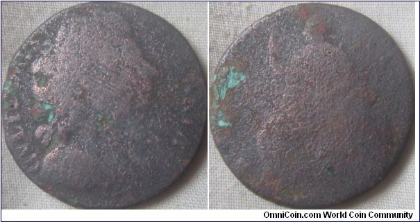 William and mary Halfpenny very worn