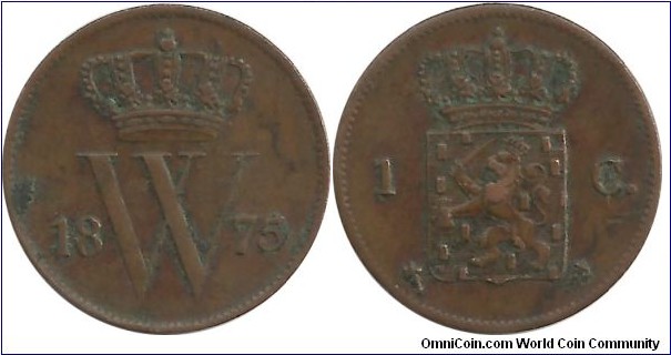 Nederland 1 Cent 1875