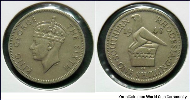 Southern Rhodesia 1 shilling. 
1948