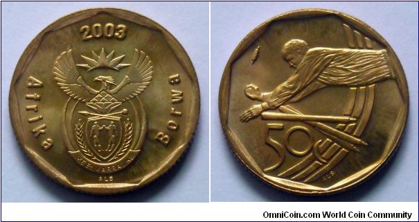 South Africa 50 cents.
2003, ICC Cricket World Cup.