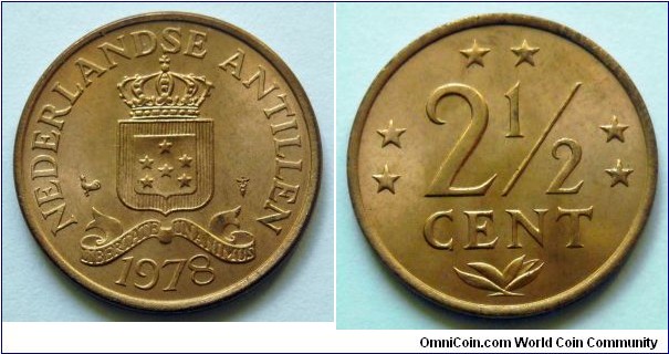 Netherlands Antilles
2 1/2 cent.
1978