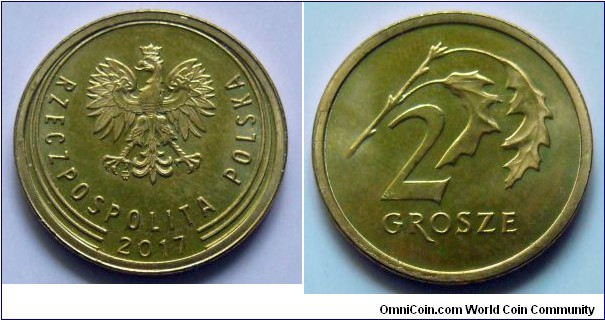 Poland 2 grosze.
2017, Warsaw mint.
