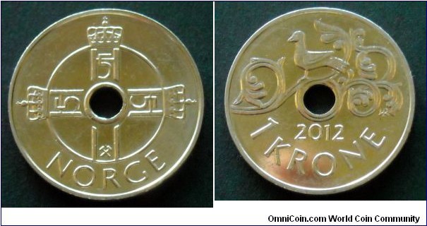 Norway 1 krone.
2012