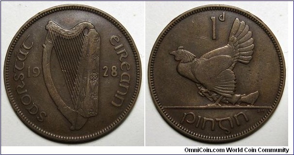 Ireland, 1928 1 Pingin, Sp# 6630.