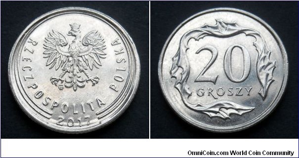 Poland 20 groszy.
2017