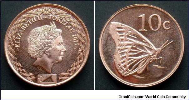 Tokelau 10 cents.
2017