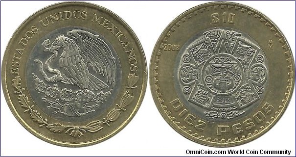 Mexico 10 Pesos 2008