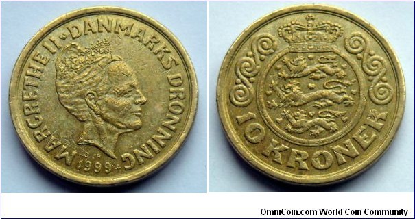 Denmark 10 kroner.
1999