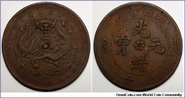 China, (1902) 10 Cash, Jiangxi Province, Y#152.